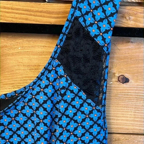 bar lll womens sheath dress‎ Md mini casual lace blue black geometric colorful - Picture 5 of 9